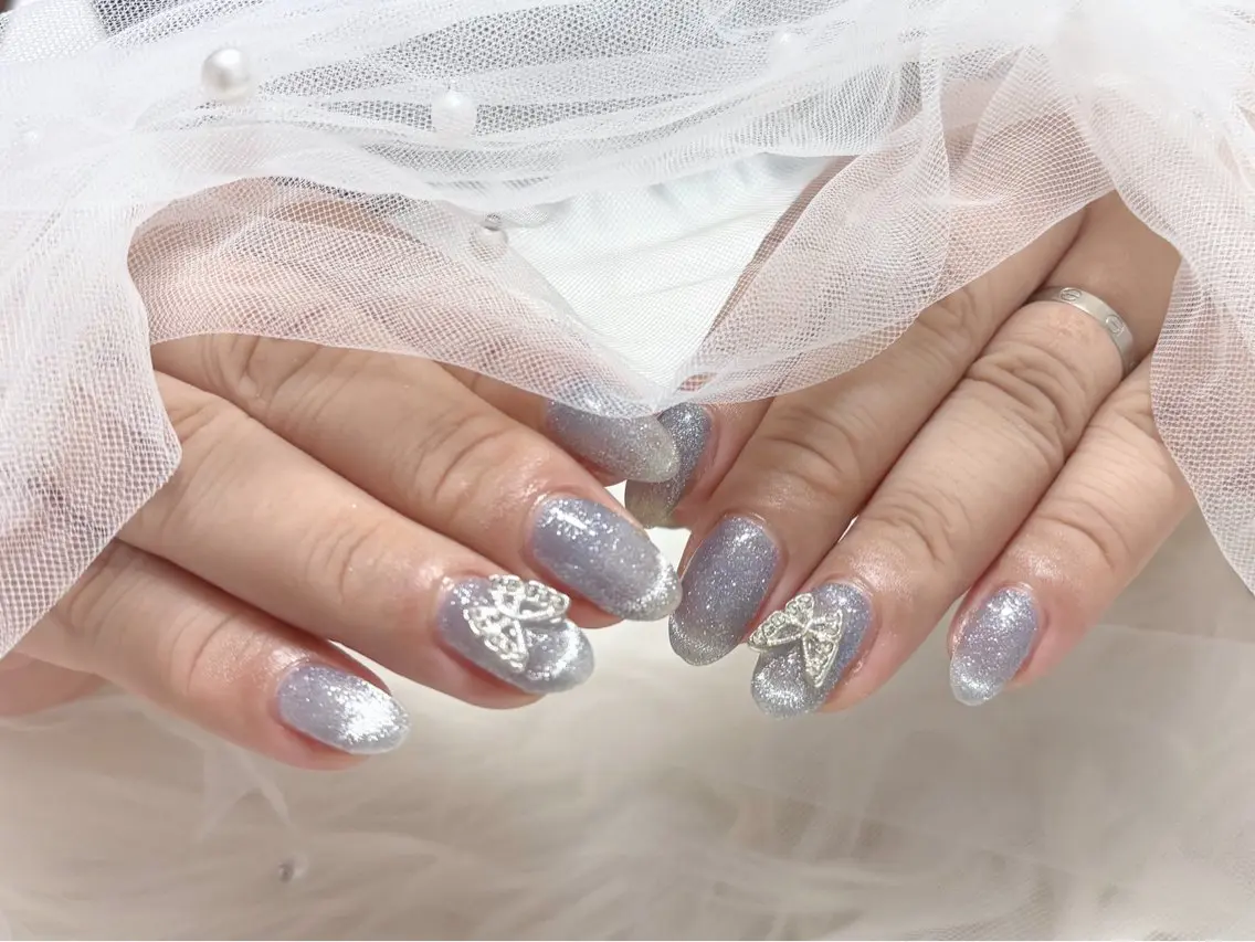 ネイル フラッシュネイル マグネットネイル Ange nailのネイルデザイン