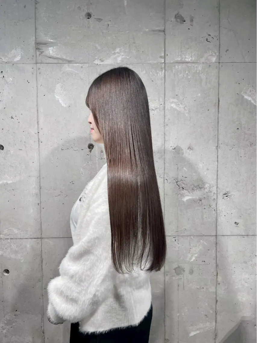 ロング 縮毛矯正 トリートメント Kawahara WATARUのヘアスタイル