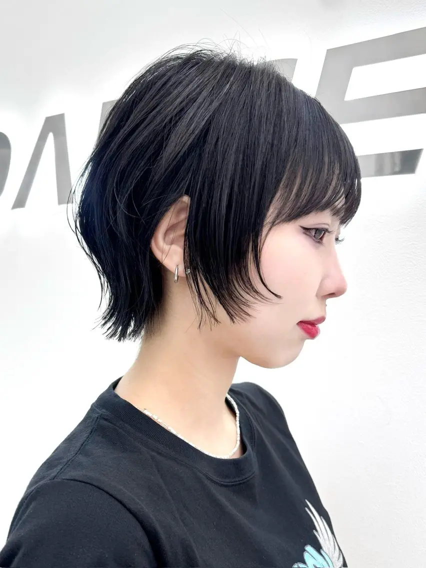 ショート カラー ヘアアレンジ 縮毛矯正🤍 盛れるボブ/ひかりのヘアスタイル