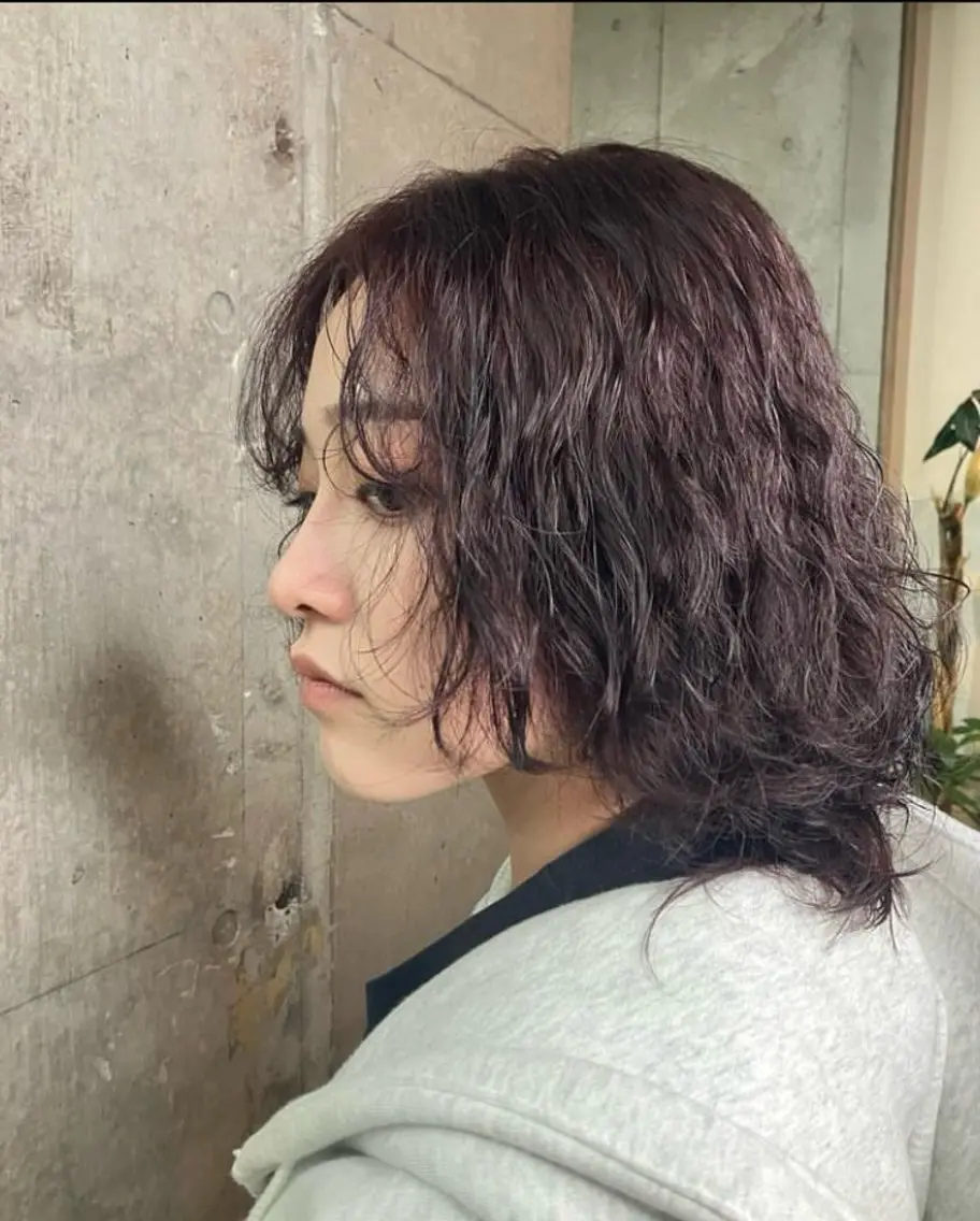 カラー カシス ピンクカラー ⠀ Rikoのヘアスタイル