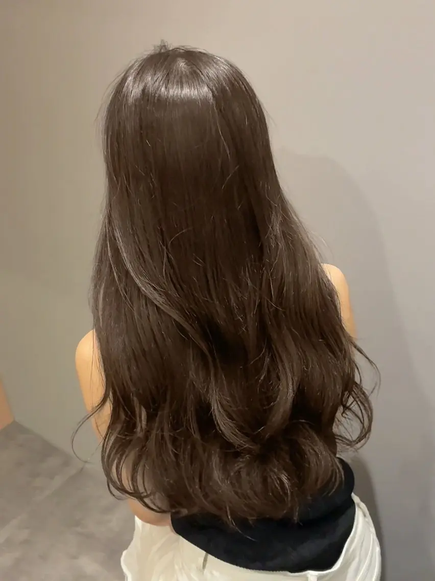 ロング カラー カット ヘアカラー トリートメント 透明感カラー特化/ ベージュ/梅田/英輝のヘアスタイル