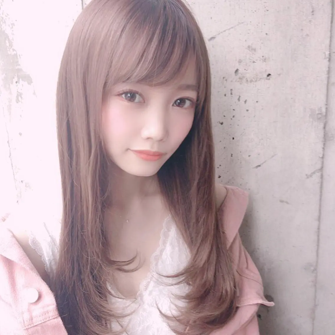 ロング カラー 韓国風ヘア✻透明感 カラー✻yukaのヘアスタイル