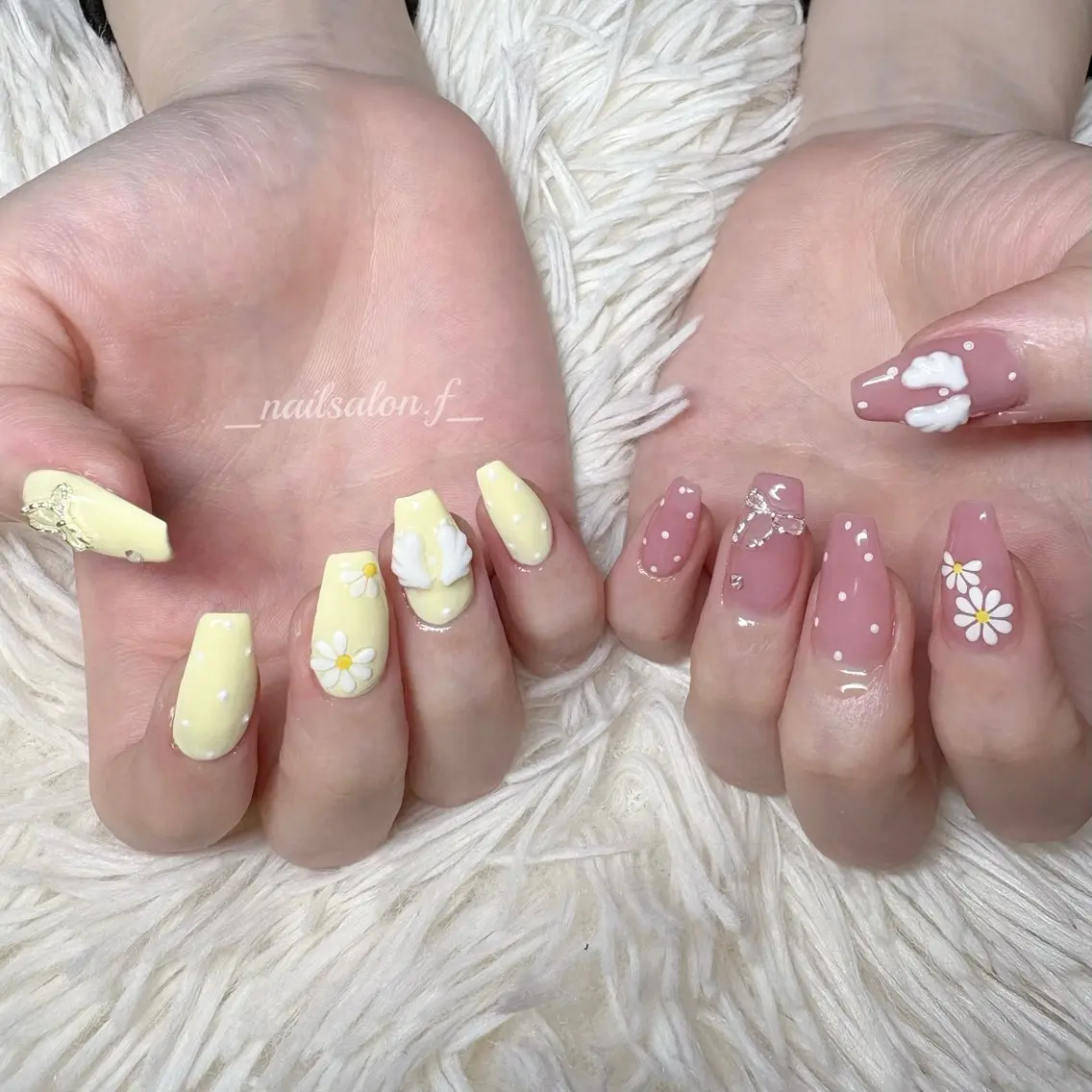 ネイル 春ネイル ハンドネイル Nailsalon Fのネイルデザイン