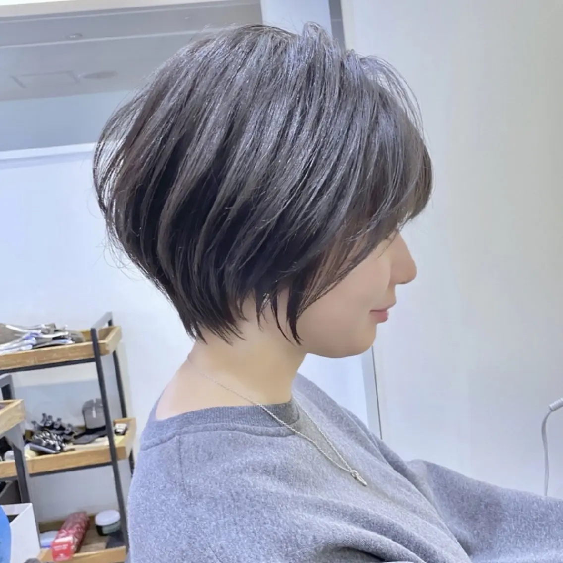 ショート 山嵜 菜織のヘアスタイル