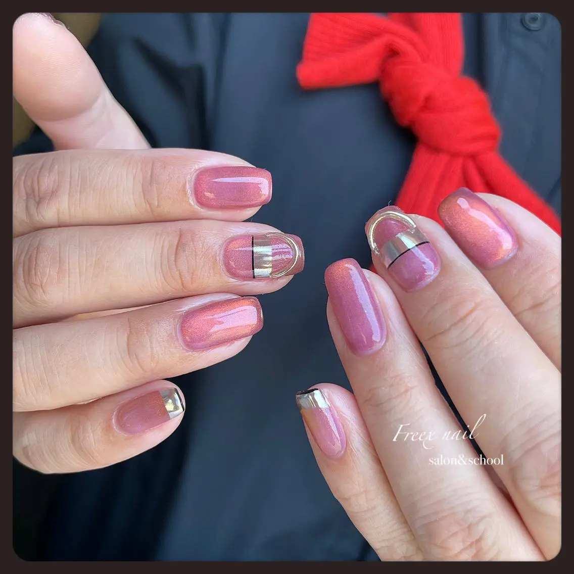 ネイル マグネットネイル ハンドネイル ハンドケア freex nail /ニュアンス/個性派のネイルデザイン