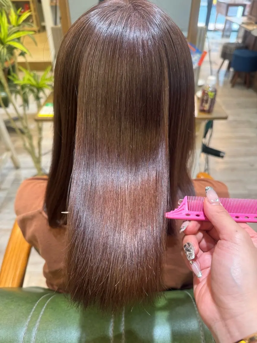 ミディアム カット ヘアカラー 🦋ふくい あやの🦋のヘアスタイル