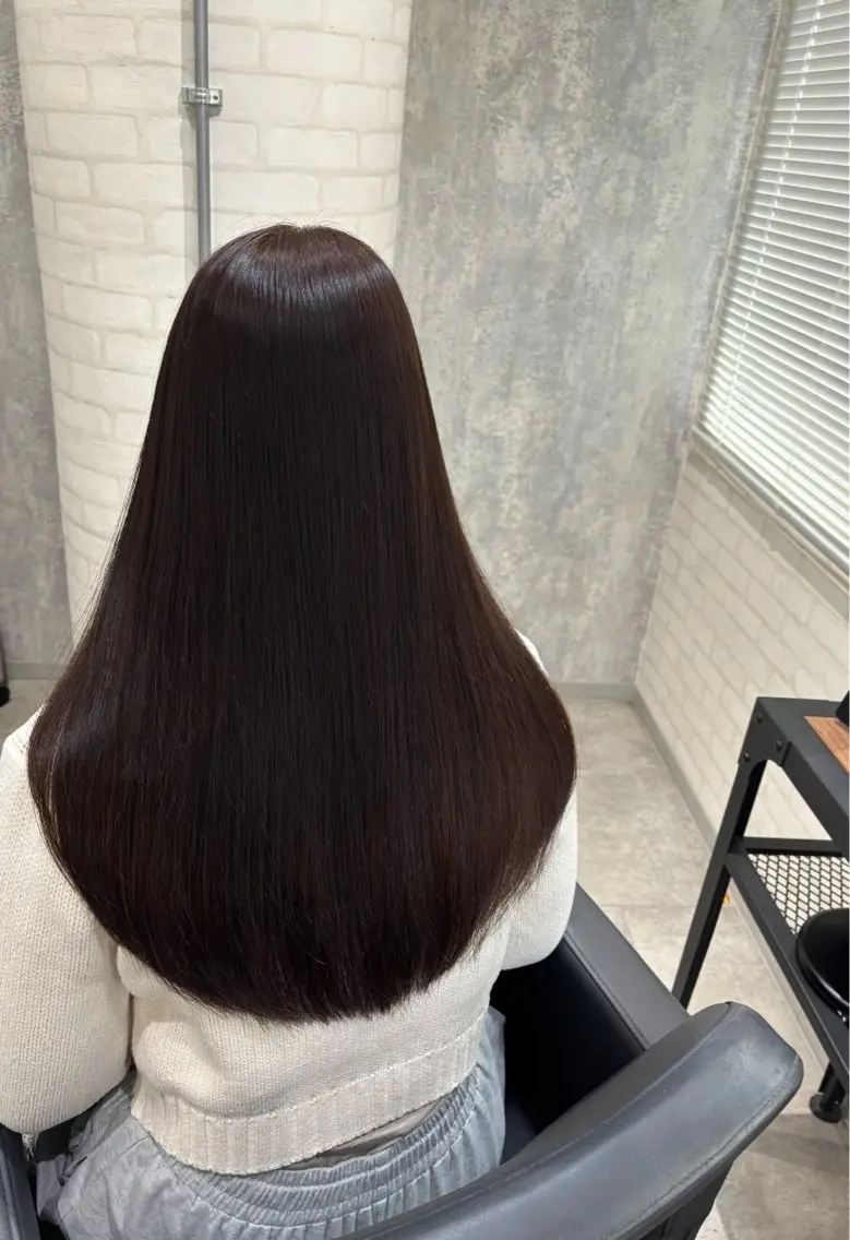 ロング カラー ヘアアレンジ カット ヘアカラー トリートメント kei🤎ベージュ /透明感カラー/博多のヘアスタイル