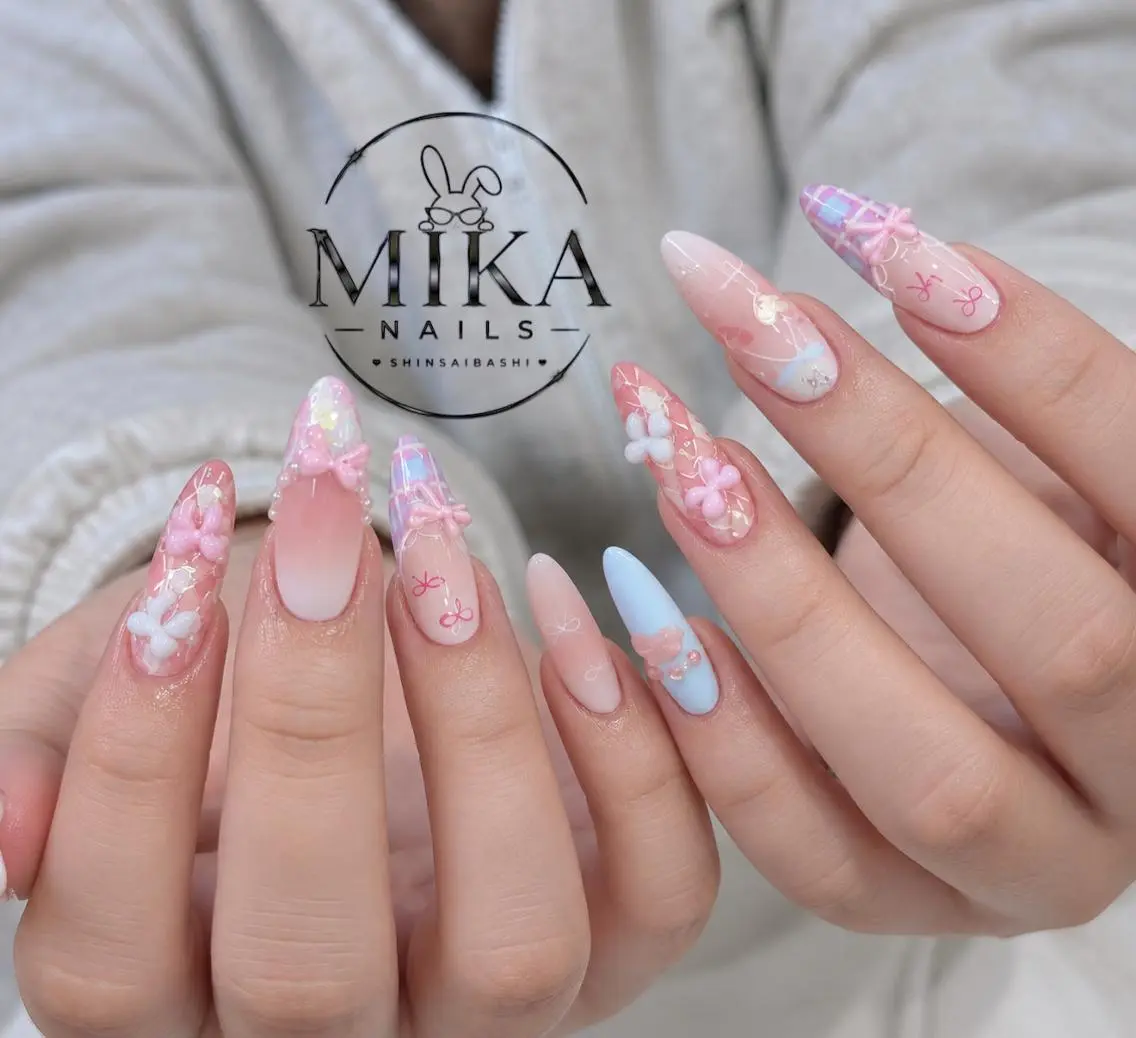 ネイル アートネイル チークネイル ドット フットネイル フレンチネイル ハンドネイル 🌷Luna Mika🌷のネイルデザイン