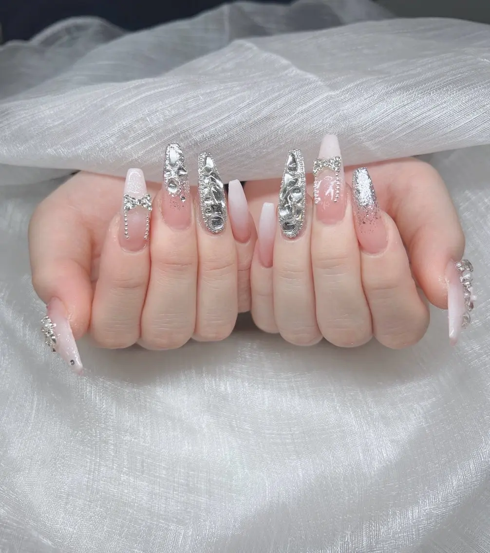 ネイル ハンドネイル Lee Nails チップ長さだし専門店のネイルデザイン