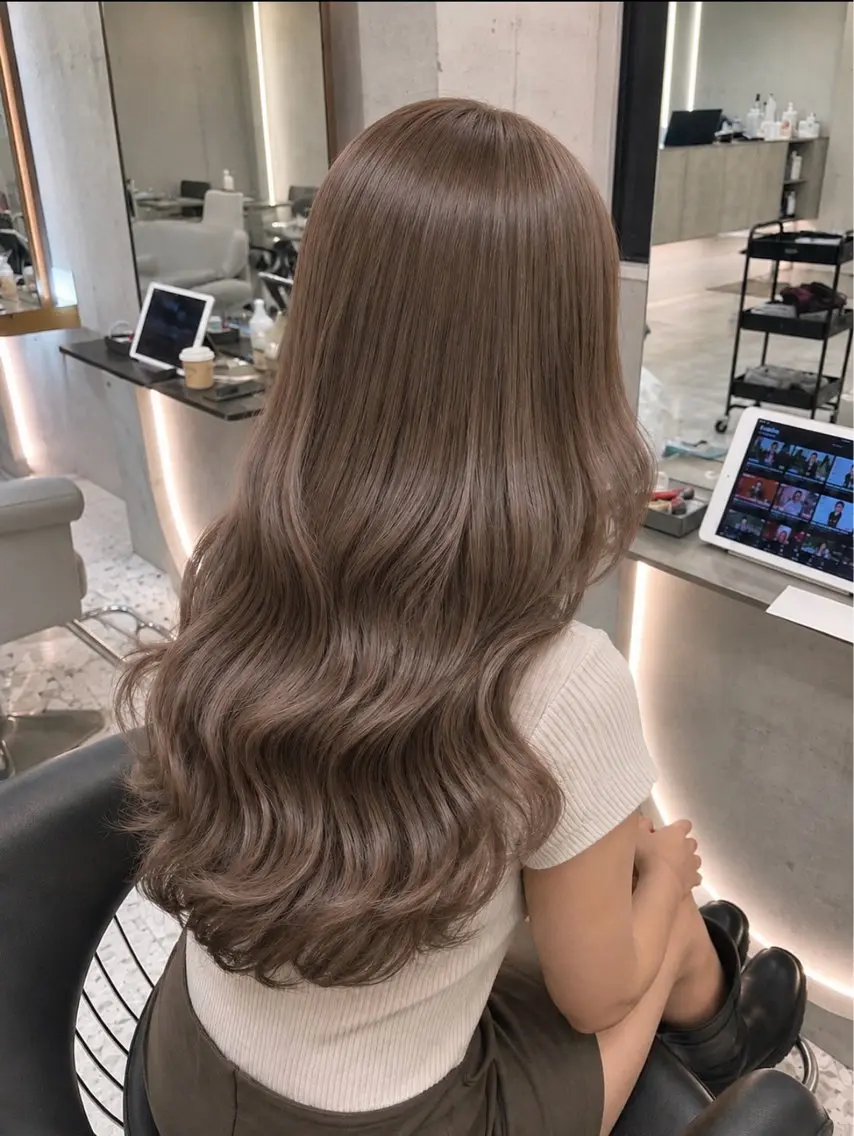 ロング カット ヘアカラー トリートメント 🤎透明感カラー/ suguru🤍のヘアスタイル