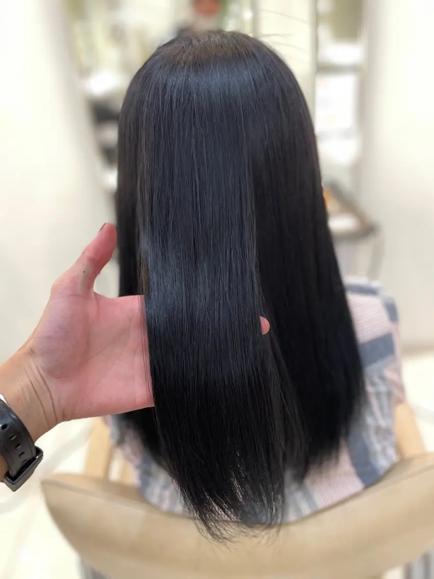 セミロング ショートボブ セミロングパーマ ボブ くせ毛 髪質改善 髪質改善専門 YOSHIのヘアスタイル