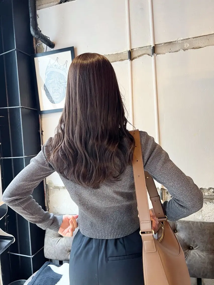 セミロング カラー グレージュ ラベンダーカラー ラベンダーグレージュ ラベンダーグレー カット ヘアカラー トリートメント ヘッドスパ 【完全マンツー 恵比寿】佐藤 翔のヘアスタイル