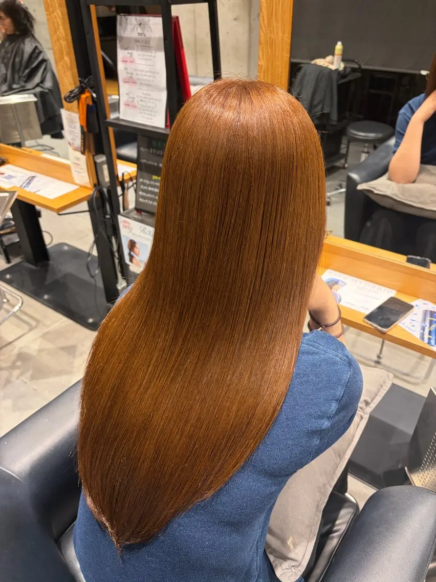 カラー ブラウンカラー ReX💫丸山 呼知乃のヘアスタイル