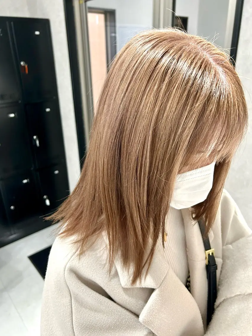 ミディアム カラー ベージュカラー 🫧高鹿汰一髪質改善 /白髪ぼかし🫧のヘアスタイル