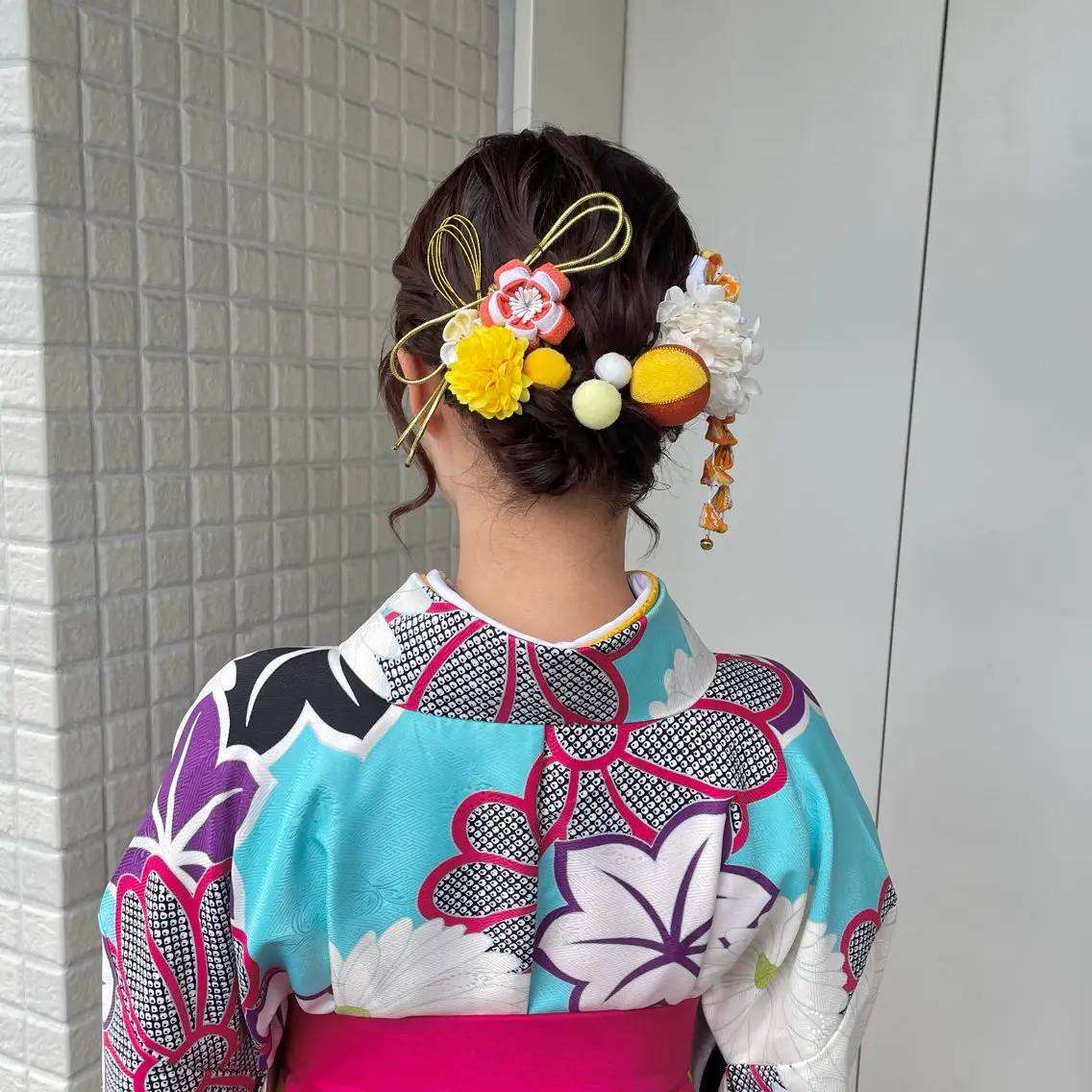 銀座：似合わせカラー オリーブ🫒アレンジのヘアスタイル