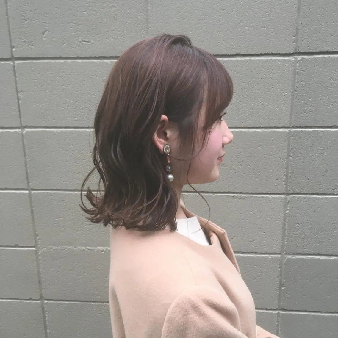 ミディアム カラー カット ヘアカラー トリートメント しのはら まどかのヘアスタイル
