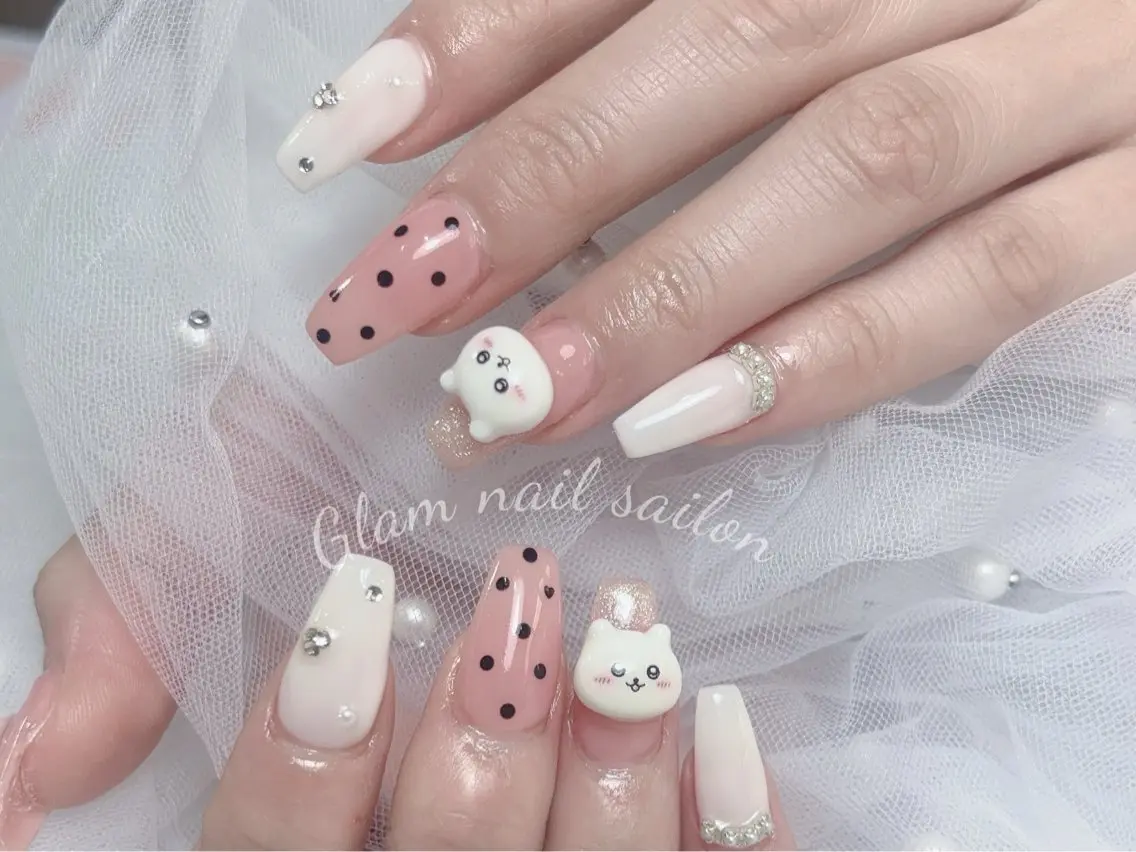 ネイル 春ネイル Glam nail salonのネイルデザイン