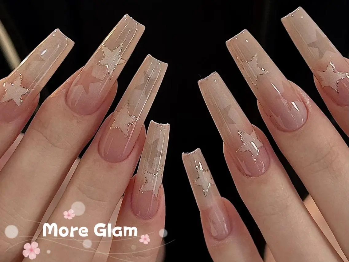 ネイル フットネイル フレンチネイル ジェルネイル ガラスフレンチ 韓国ネイル MoreGlam ネイルのネイルデザイン