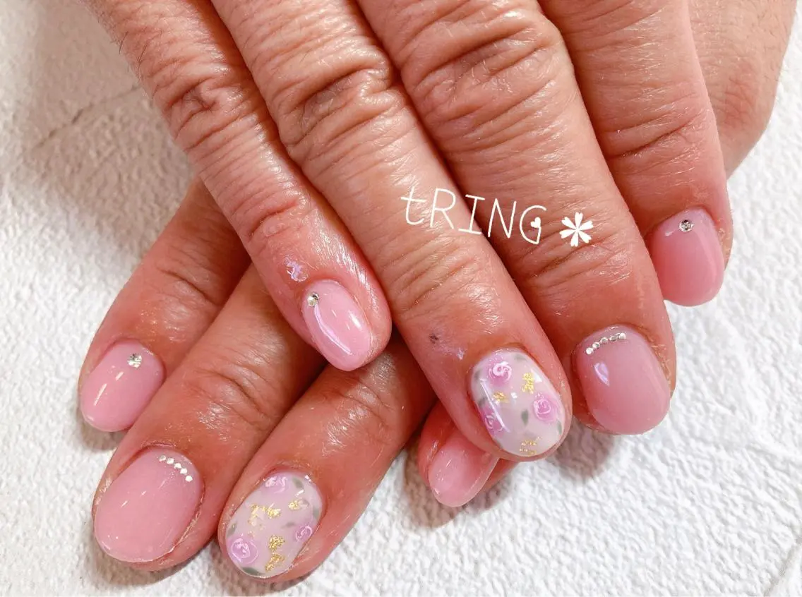 ネイル ハンドネイル tRING＊ しいの木台のネイルデザイン