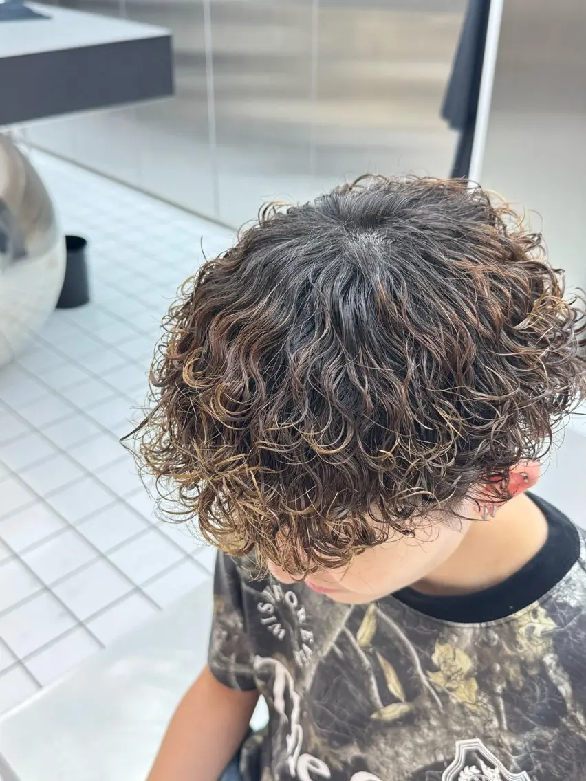 ショート パーマ カット パーマ fifth 児玉達哉 当日予約🙆のヘアスタイル