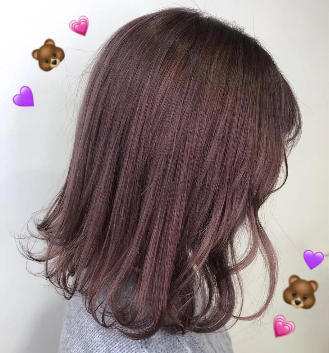 ミディアム カラー ヘアアレンジ TSUNA 🌙 Lim 五反田のマツエク・マツパデザイン