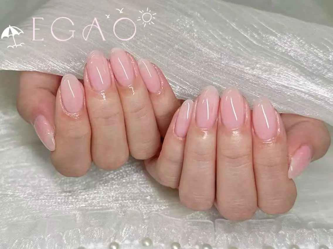 ネイル アートネイル フットネイル フレンチネイル ジェルネイル グラデーション ハンドネイル EGAO NAIL 錦糸町店のネイルデザイン