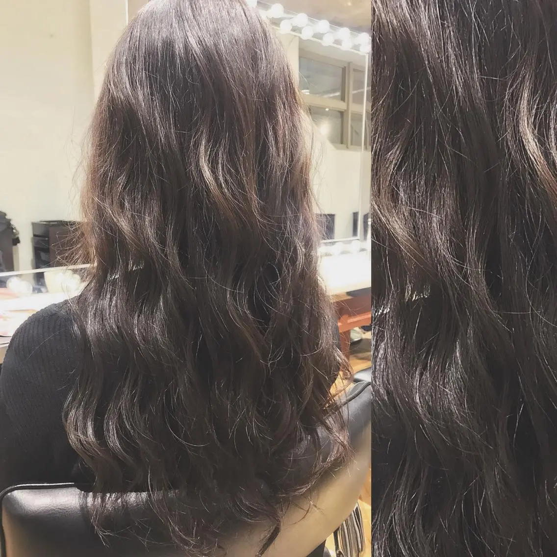 ロング カラー ブルーカラー ブルーグレー ブルーグレージュ グレージュ イルミナカラー 上條 航平のヘアスタイル