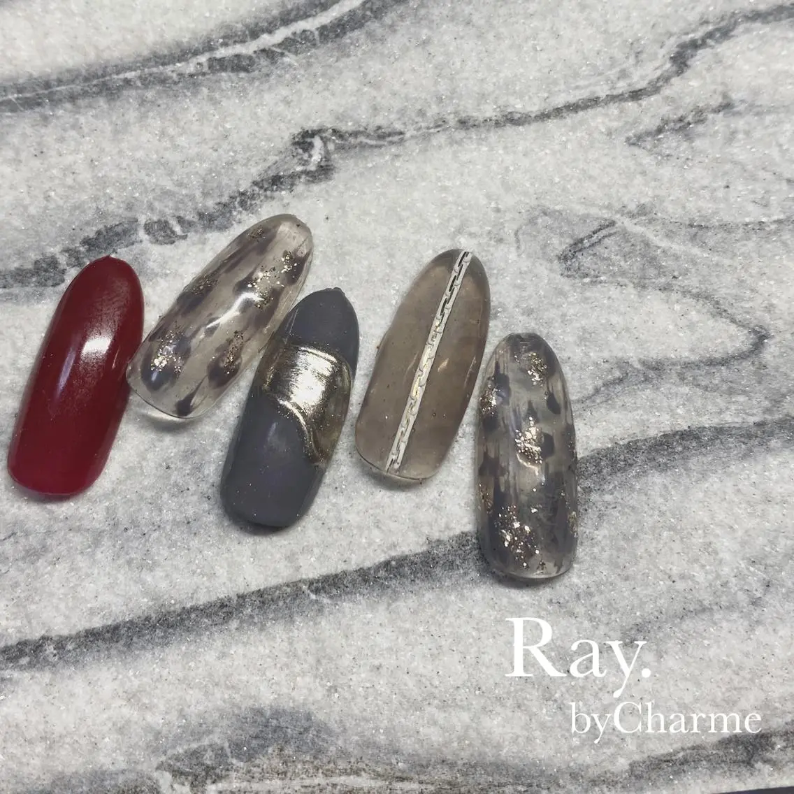 ネイル Ray. /綺麗目ニュアンスのネイルデザイン