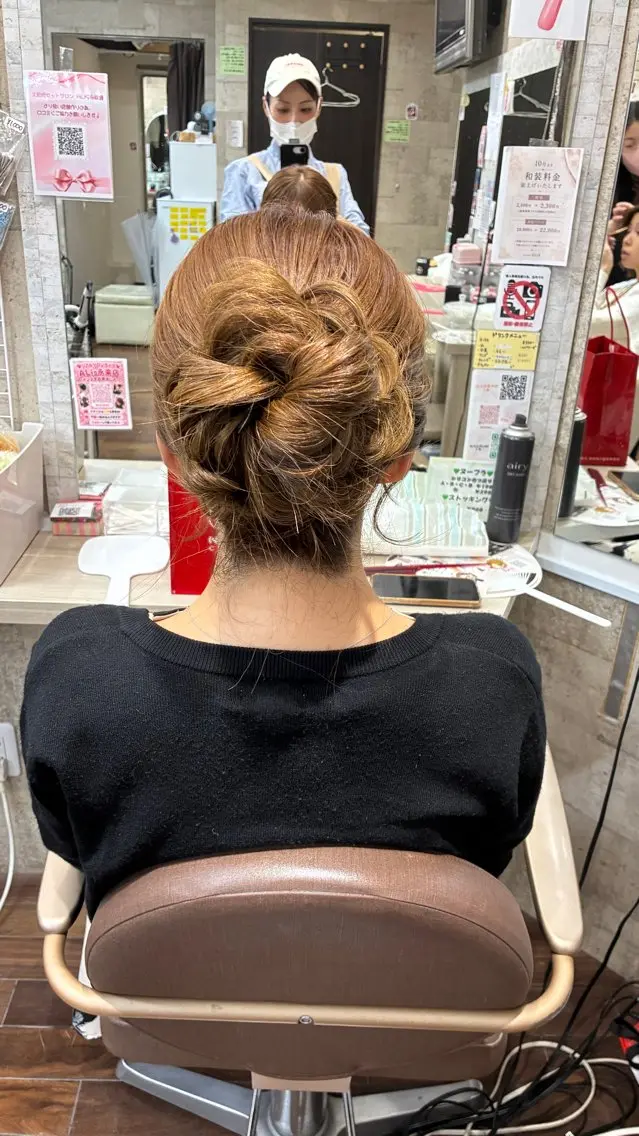 ロング 結婚式ヘアセット 土日祝・早朝OKのヘアスタイル