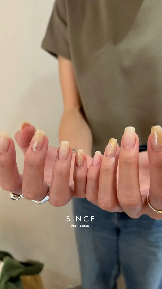ネイル ニュアンスネイル fujii lukaのネイルデザイン