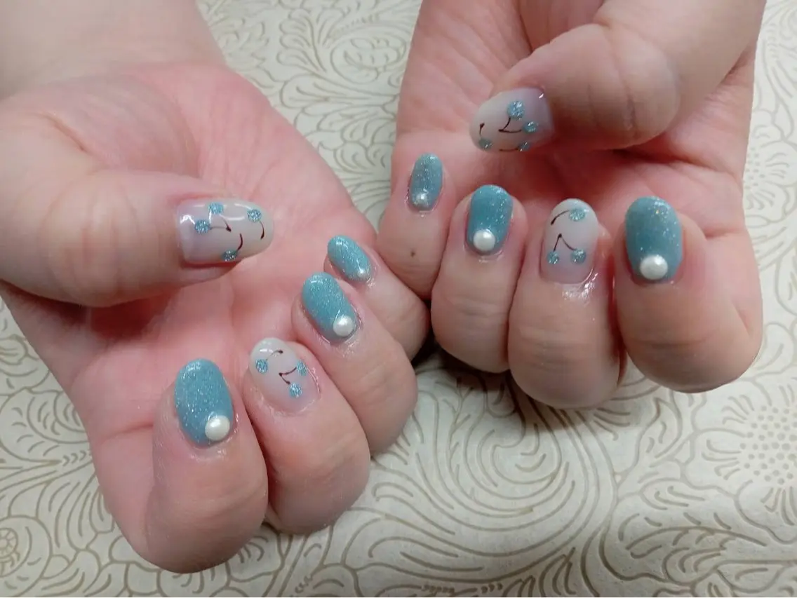 ネイル フラワーネイル precious nail roomのネイルデザイン