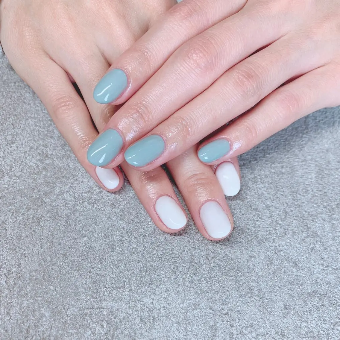 カラー ネイル ハンドネイル Cozy_ ilumのネイルデザイン