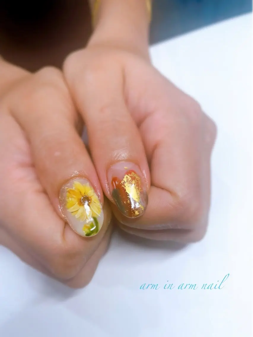 ネイル arm in arm ︎✿Yamamotoのマツエク・マツパデザイン