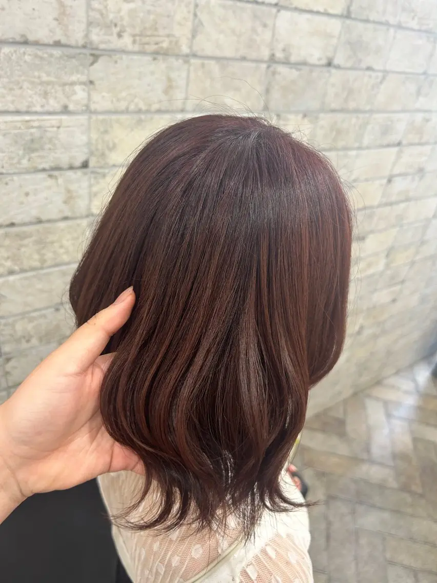 カラー ブリーチ ブリーチなしカラー 中津 /kipi アカネのヘアスタイル