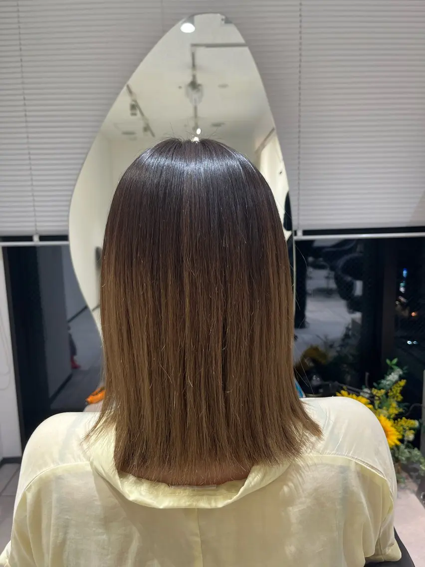 ミディアム パーマ 縮毛矯正 トリートメント 🫧美髪縮毛矯正🫧 Haruのヘアスタイル