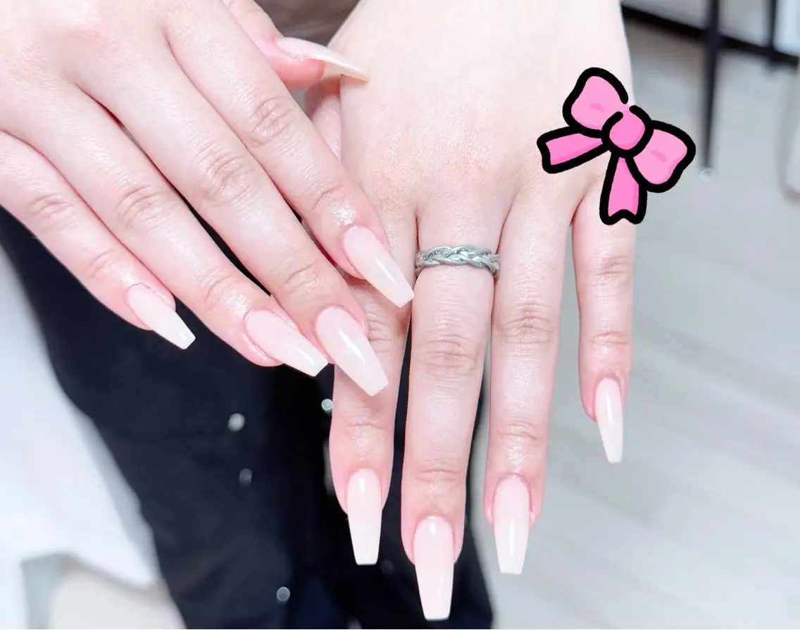 ネイル アートネイル オーロラネイル チークネイル フレンチネイル ガラスフレンチ ハンドネイル 🎀🎀YooLi Nail Salonのネイルデザイン