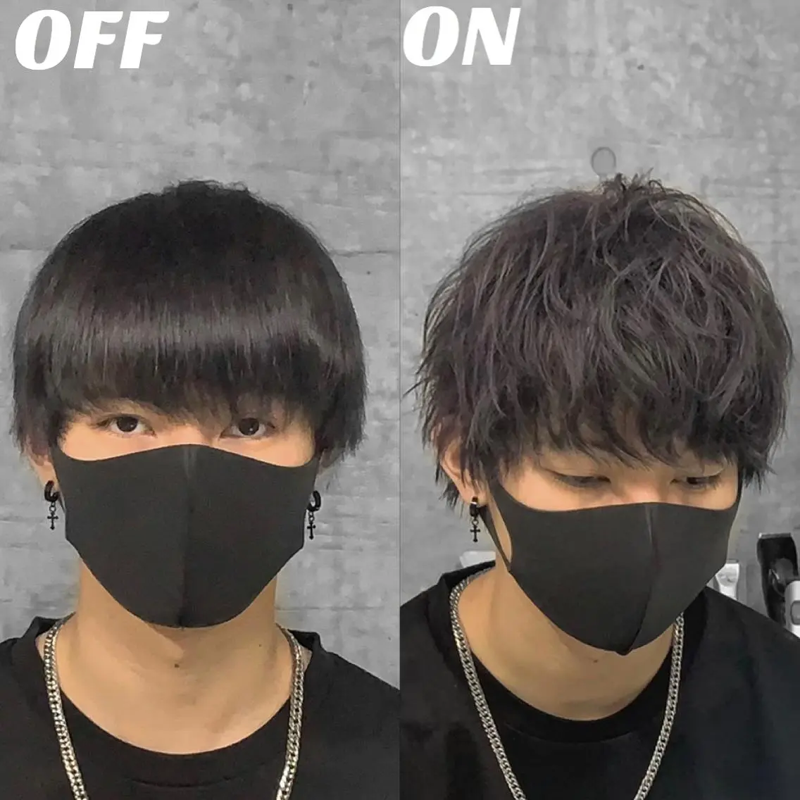 カラー メンズ メンズウルフカット ウルフカット カット トリートメント ヘアセット メンズパーマの達人 KAITOのヘアスタイル