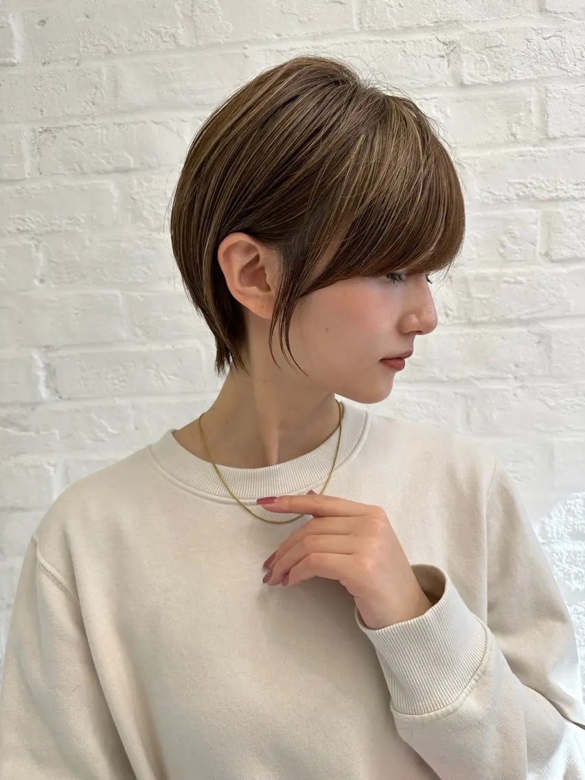 ショート 前髪顔まわりカット 🌈中村海聖のヘアスタイル