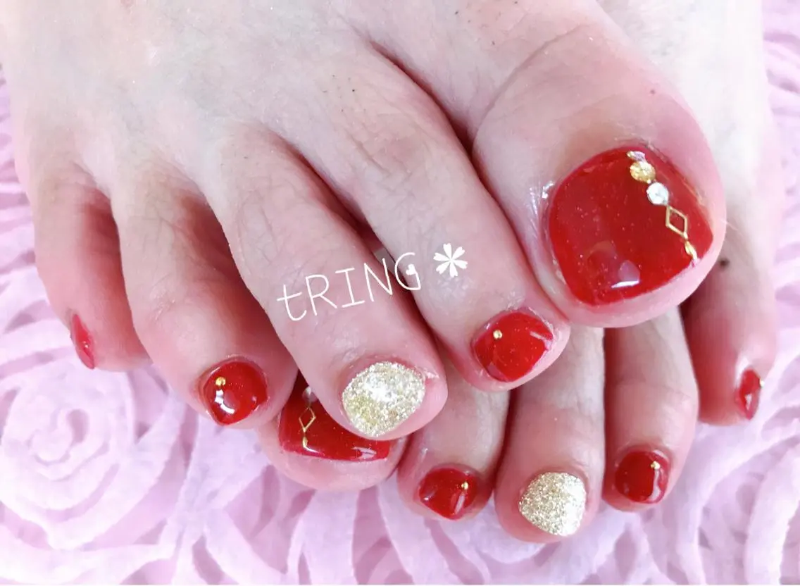 ネイル フットネイル tRING* しいの木台のネイルデザイン