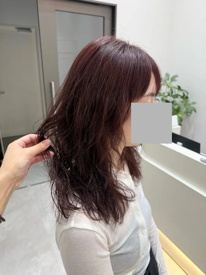 ミディアム パーマ 美髪矯正/パーマ /RIKUのヘアスタイル