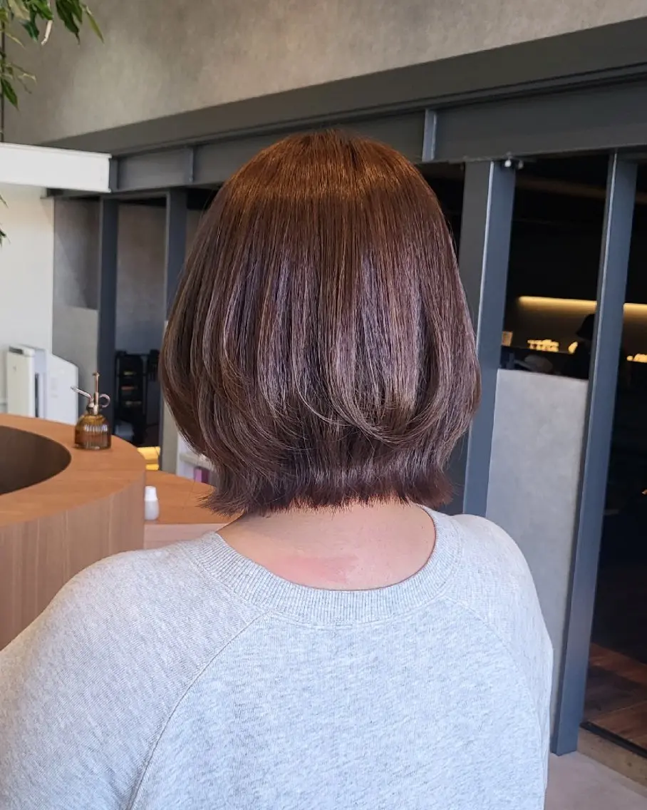 ミディアム 梅崎 ますみのヘアスタイル