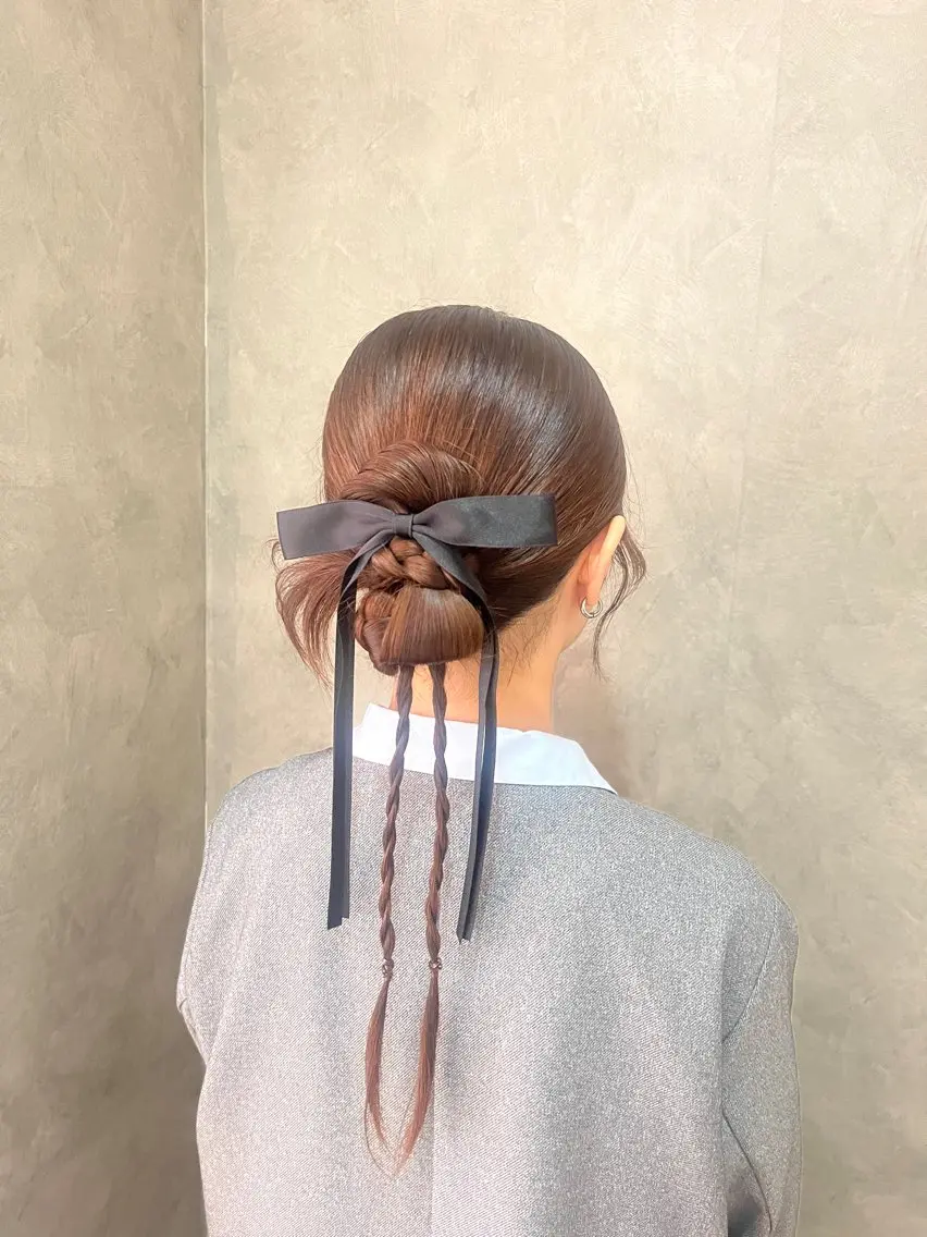 ヘアアレンジ ヘアセット 垢抜けヘアメイク🫧 JURI🪽のヘアスタイル