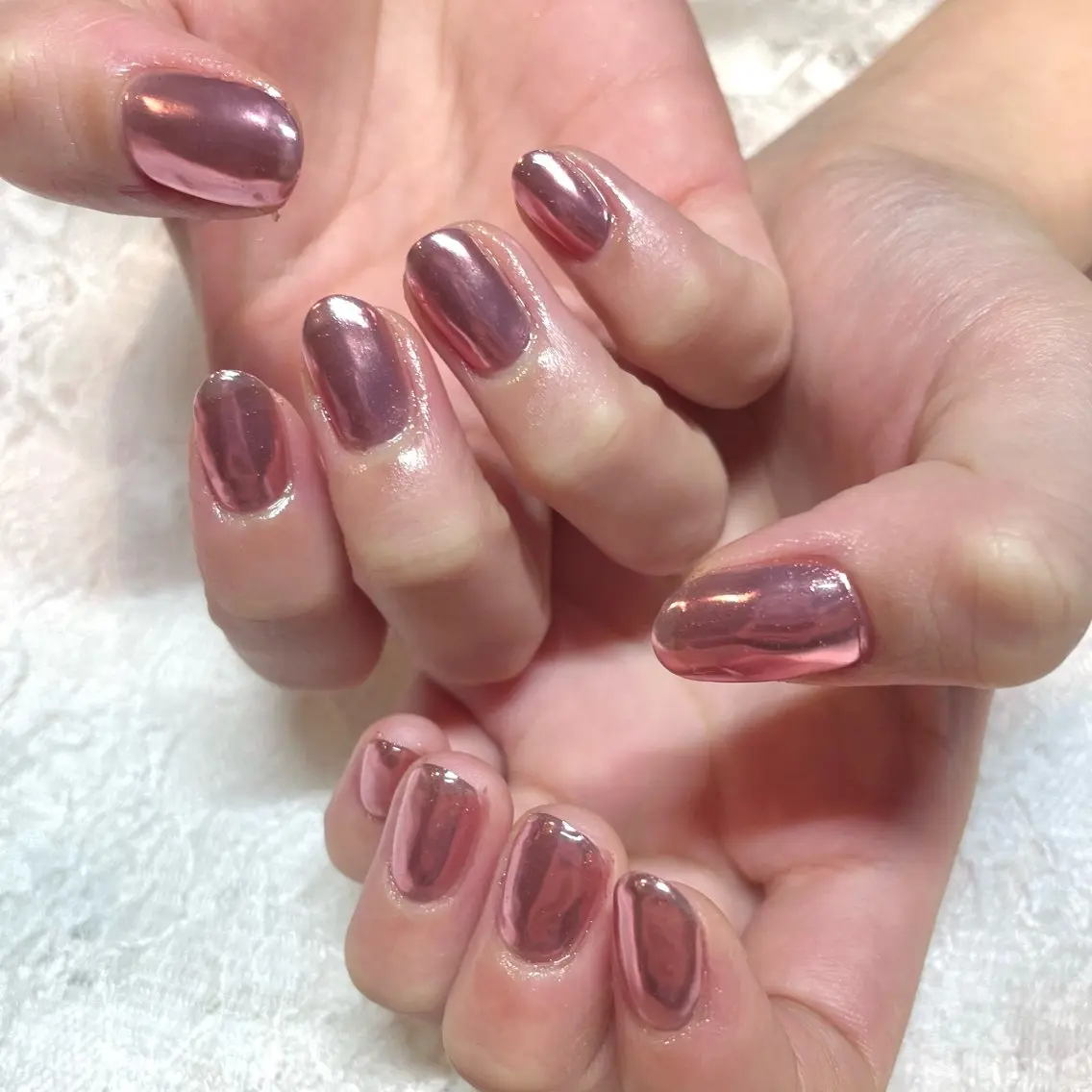 ネイル ミラーネイル ハンドネイル Nail ヌシん家 AKANEのネイルデザイン