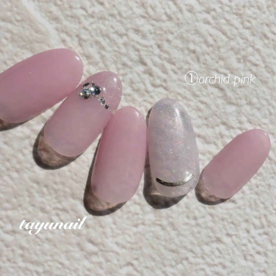 ネイル アートネイル ブルー ジェルネイル ラメ(グリッター) ワンカラーネイル ネイルサロン 【たゆnail】のネイルデザイン