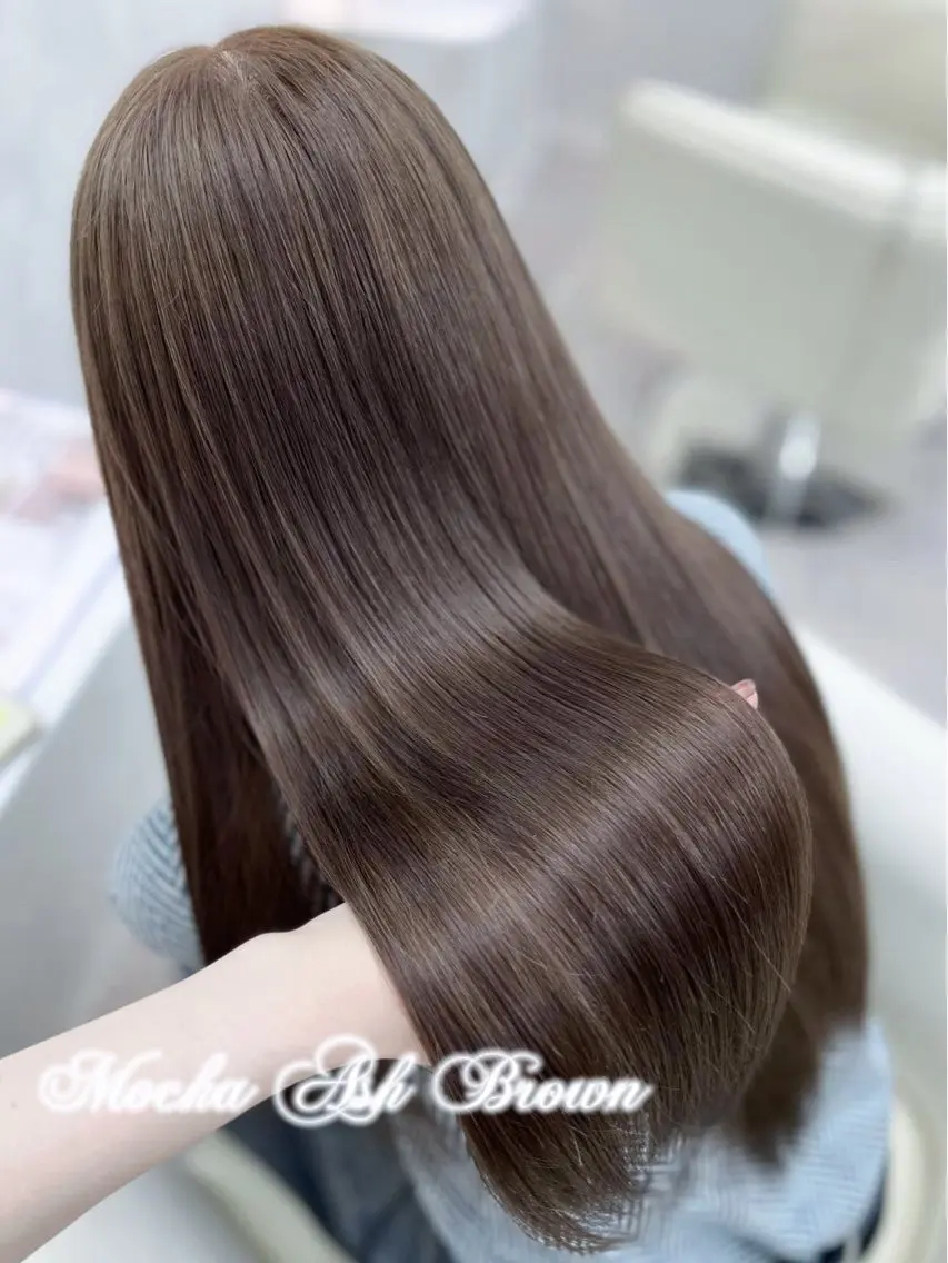 ロング カラー ヘアカラー トリートメント 🩰艶髪ワンカラー／ 大宮/はるあ🩰🏹のヘアスタイル