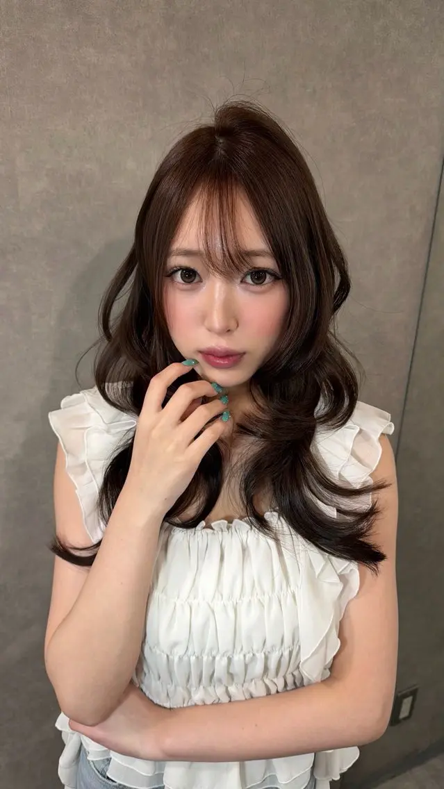 ロング 成田 絵里香のヘアスタイル