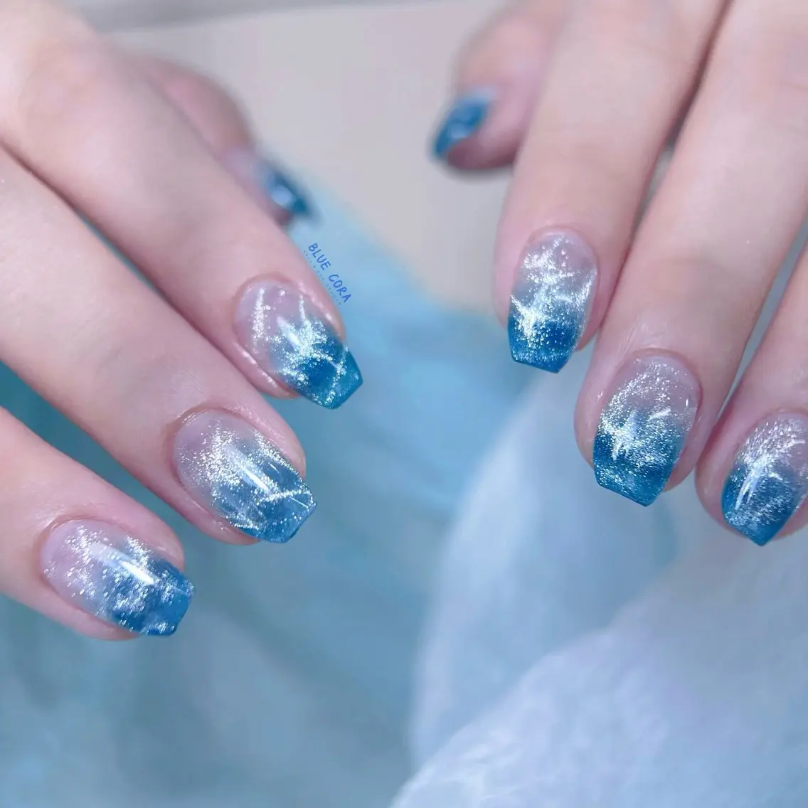 ネイル ハンドネイル ハンドケア BLUE CORAのネイルデザイン