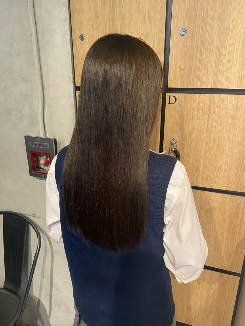 ロング カット ヘアカラー 縮毛矯正 髪質改善サロン 梅田/ヨナミネのヘアスタイル