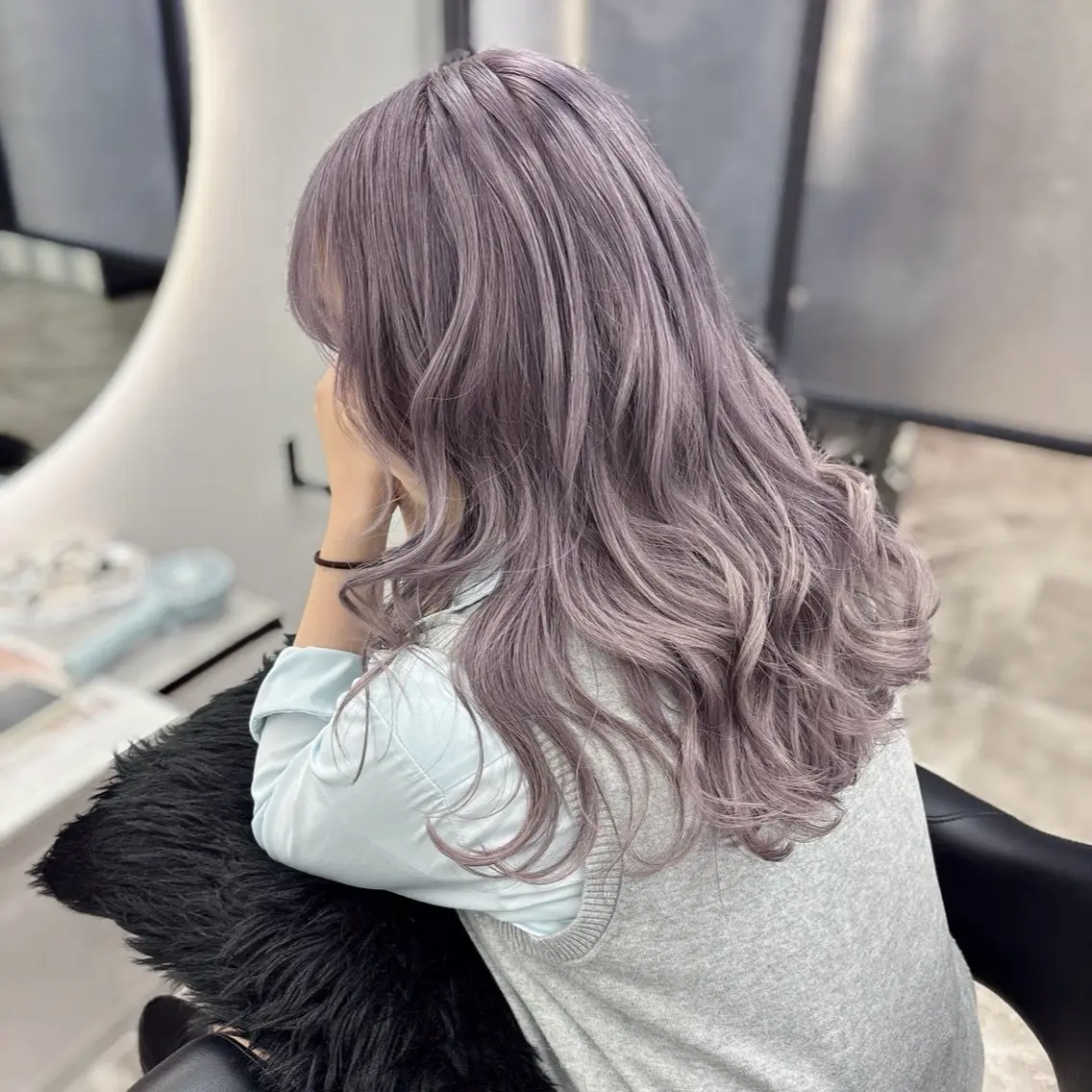 ロング カラー ヘアカラー Ren. 🦋デザインカラーのヘアスタイル
