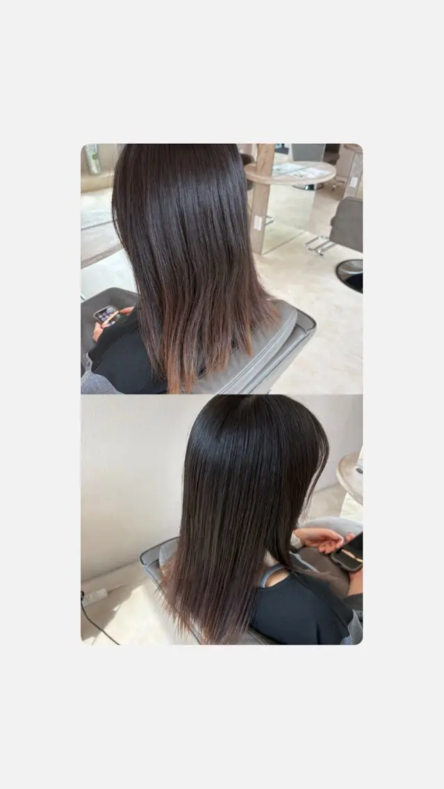 セミロング 小暮 茜のヘアスタイル